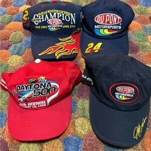 DuPont Motorsports NASCAR Champion & Daytona 500 Hat Lot Jeff Gordon